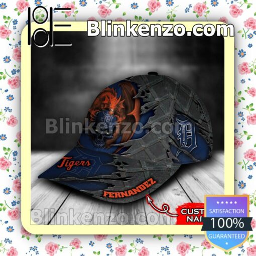 Detroit Tigers Crack 3D MLB Classic Hat Caps Gift For Men b