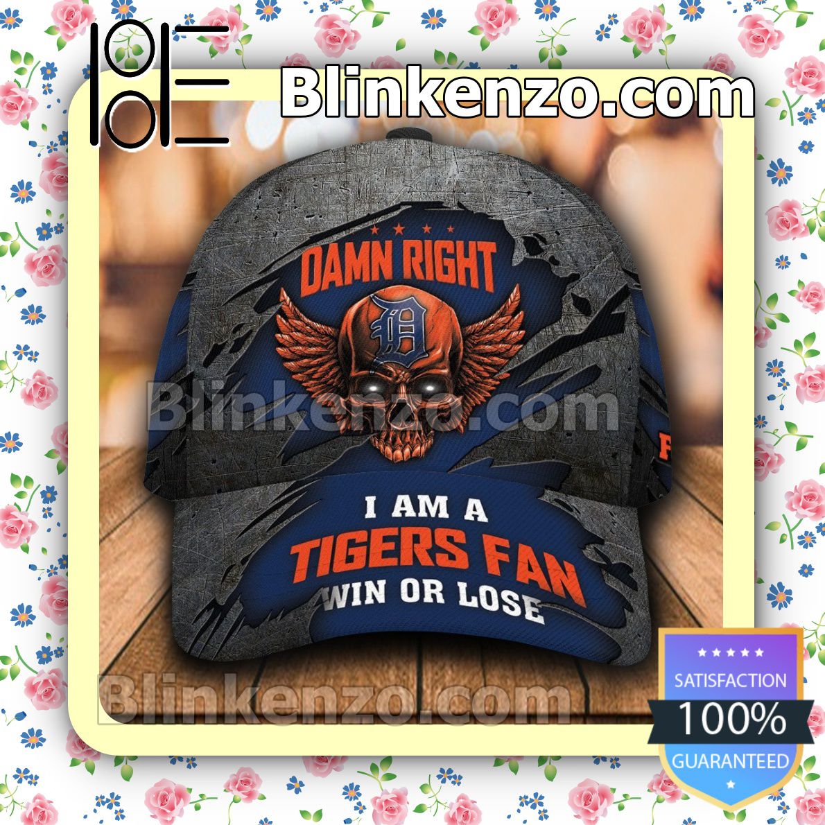 Detroit Tigers Damn Right I Am A Fan Win Or Lose MLB Classic Hat Caps Gift For Men