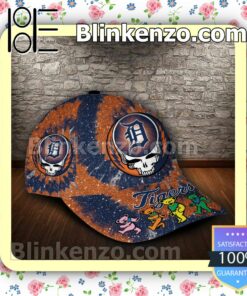 Detroit Tigers & Grateful Dead Band MLB Classic Hat Caps Gift For Men a