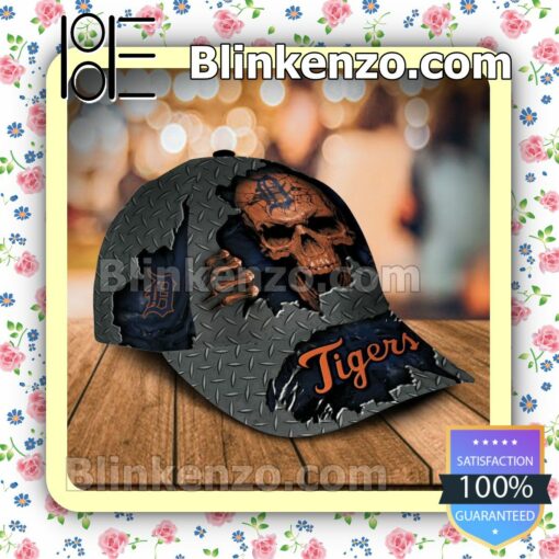 Detroit Tigers Skull MLB Classic Hat Caps Gift For Men a