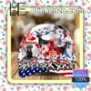 Doberman Pinscher American Flag Classic Caps