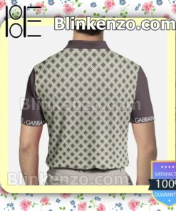 Dolce And Gabbana Checkered Custom Polo Shirt a