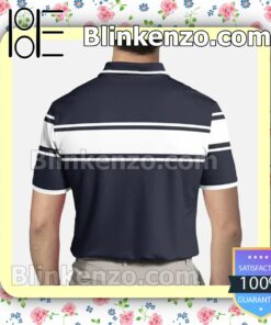 Dolce And Gabbana White Stripe Navy Custom Polo Shirt a