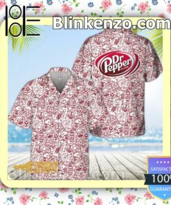 Dr Pepper Doodle Art Beach Shirts