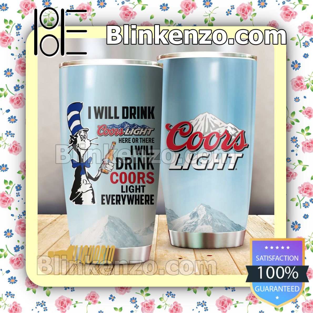 Dr Seuss I Will Drink Coors Light Everywhere 30 20 Oz Tumbler