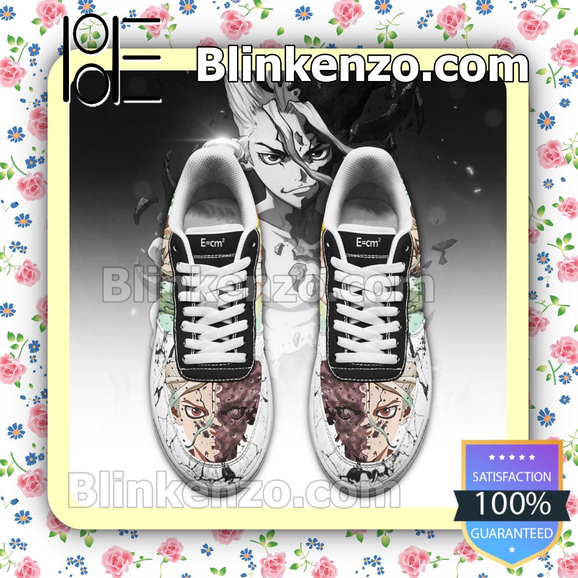 Vibrant Dr Stone Senku Ishigami Anime Nike Air Force Sneakers