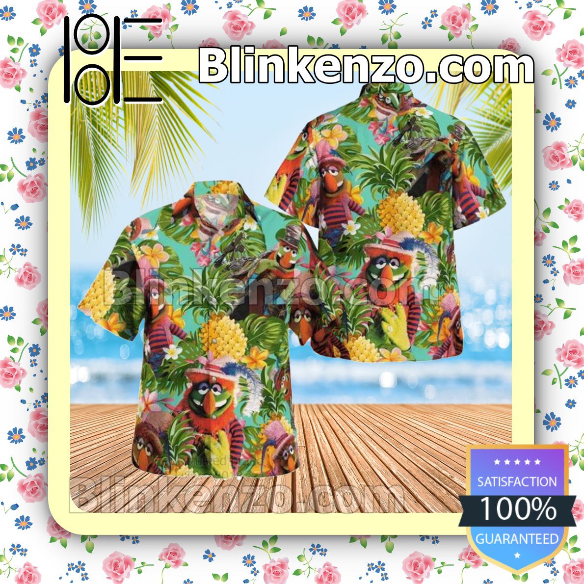 Dr. Teeth The Muppet Tropical Pineapple Beach Shirt