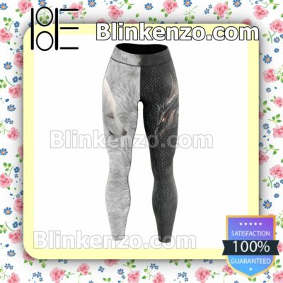 Dragon And Wolf Workout Leggings