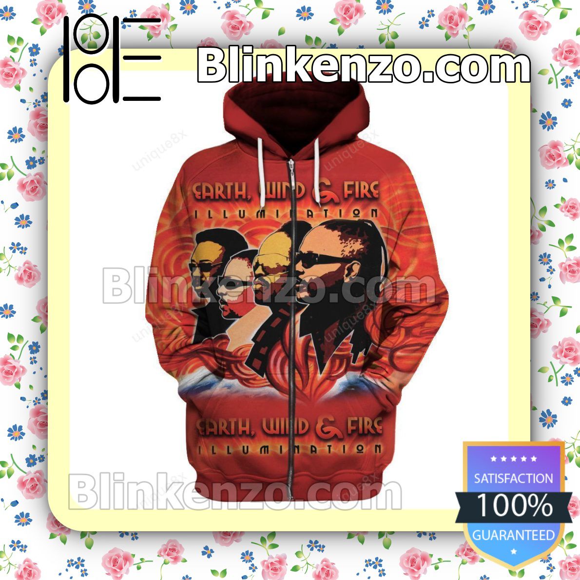 Earth, Wind And Fire Illumination Album Cover Hooded Sweatshirt