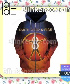 Earth Wind And Fire Powerlight Album Cover Hooded Sweatshirt