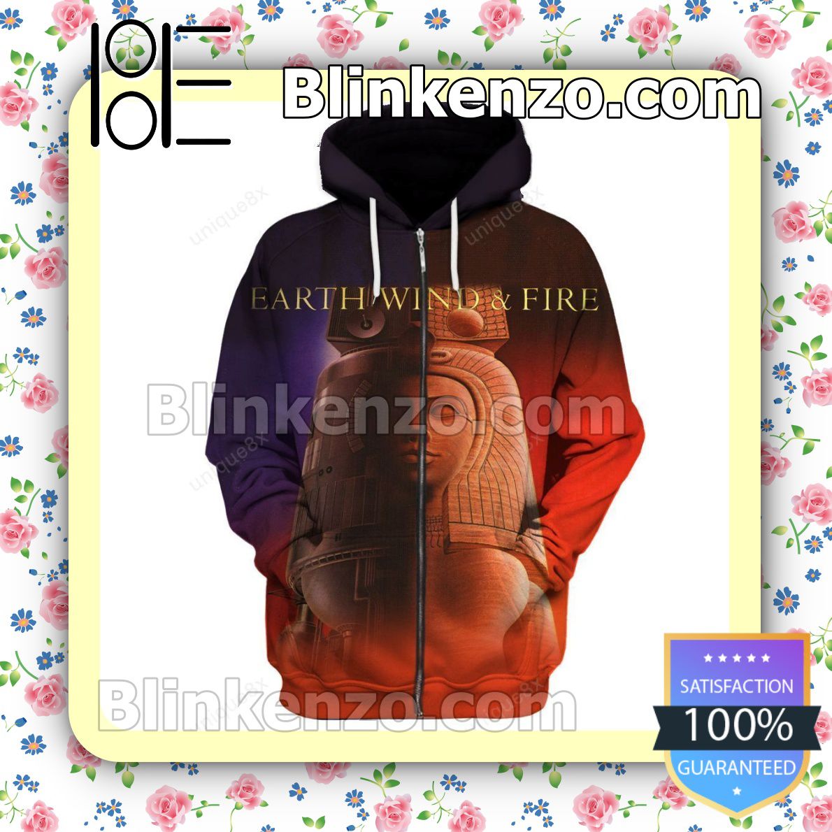 Earth Wind And Fire Raise Album Cover Hooded Sweatshirt