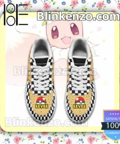 Eevee Checkerboard Pokemon Nike Air Force Sneakers a
