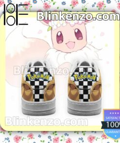 Eevee Checkerboard Pokemon Nike Air Force Sneakers b