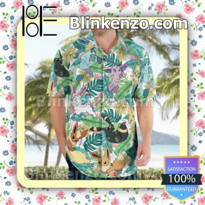 Eevee Evolutions Casual Button Down Shirts c