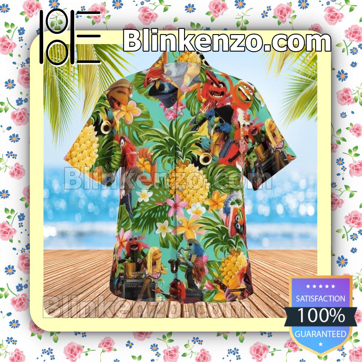 Electric Mayhem The Muppet Tropical Beach Shirt