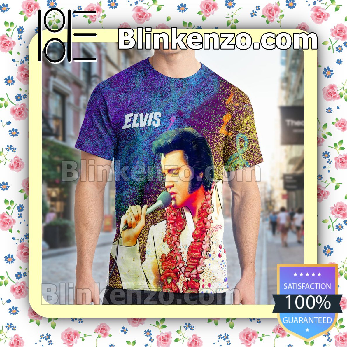 Elvis Presley Pop Art Print Custom Shirt