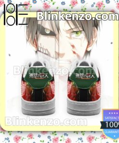 Eren Yeager Attack On Titan AOT Anime Nike Air Force Sneakers b