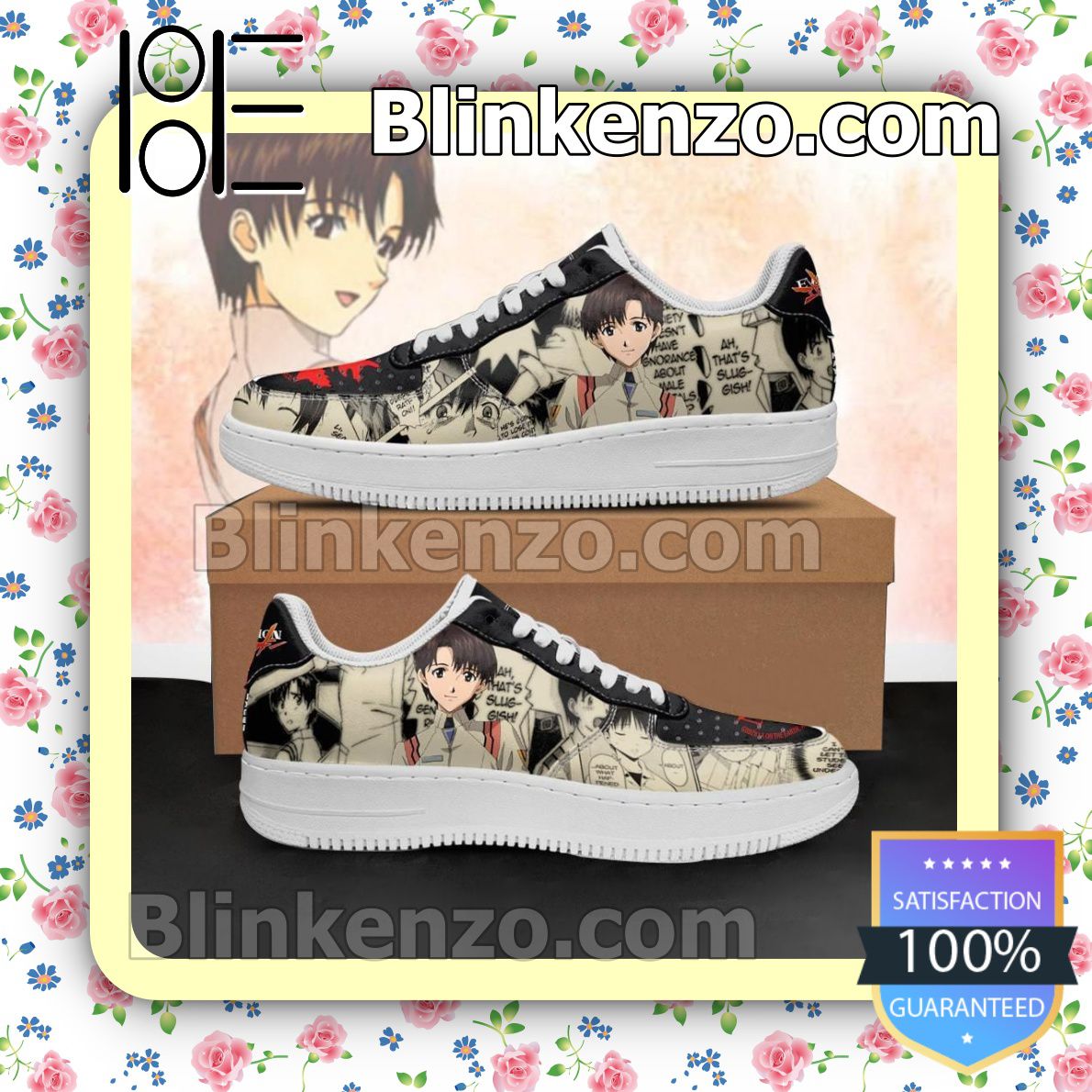 Where To Buy Evangelion Maya Ibuki Neon Genesis Evangelion Nike Air Force Sneakers