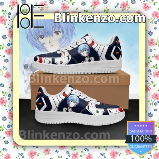Evangelion Rei Ayanami Neon Genesis Evangelion Nike Air Force Sneakers