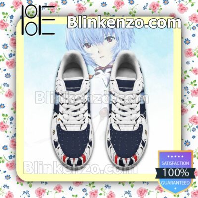 Evangelion Rei Ayanami Neon Genesis Evangelion Nike Air Force Sneakers a
