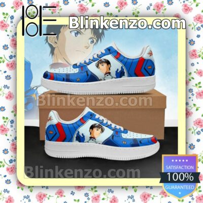 Evangelion Shinji Ikari Neon Genesis Evangelion Nike Air Force Sneakers
