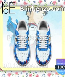 Evangelion Shinji Ikari Neon Genesis Evangelion Nike Air Force Sneakers a