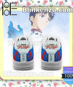 Evangelion Shinji Ikari Neon Genesis Evangelion Nike Air Force Sneakers b