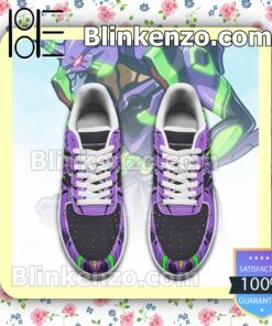 Evangelion Unit-01 Neon Genesis Evangelion Nike Air Force Sneakers a