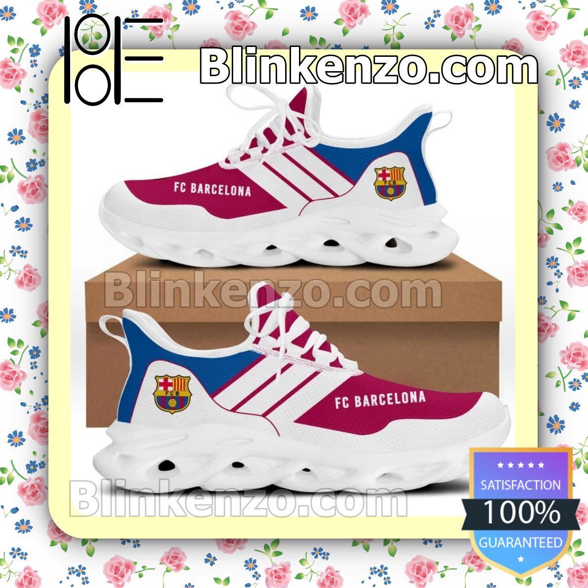 Father's Day Gift FC Barcelona Men Running Shoes