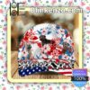 Finnish Lapphund American Flag Classic Caps