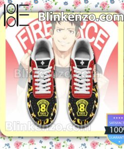 Fire Force Akitaru Obi Costume Anime Nike Air Force Sneakers a