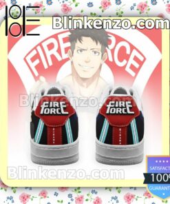Fire Force Akitaru Obi Costume Anime Nike Air Force Sneakers b