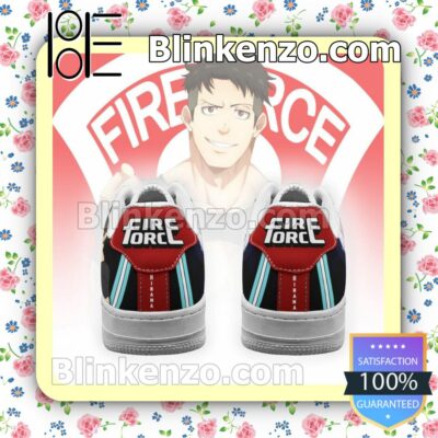 Fire Force Akitaru Obi Costume Anime Nike Air Force Sneakers b