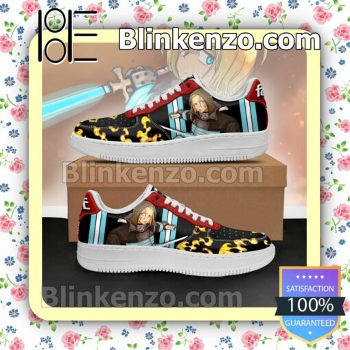 Fire Force Arthur Boyle Costume Anime Nike Air Force Sneakers