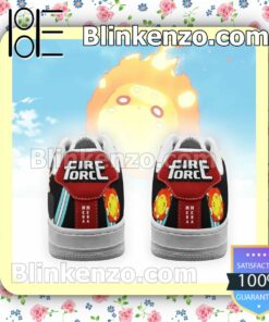 Fire Force Mera Mera Costume Anime Nike Air Force Sneakers b
