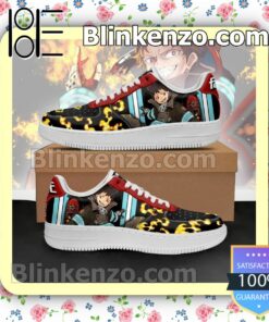 Fire Force Shinra Kusakabe Costume Anime Nike Air Force Sneakers