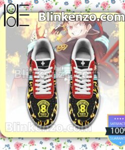 Fire Force Shinra Kusakabe Costume Anime Nike Air Force Sneakers a