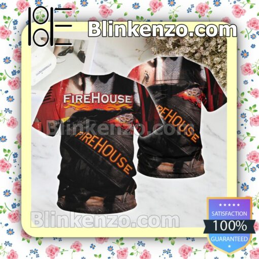 Firehouse Hold Your Fire Album Cover Short Sleeve Tee