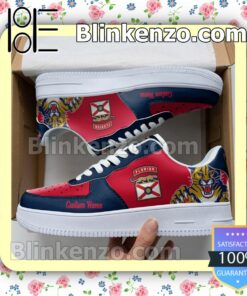 Florida Panthers Mascot Logo NHL Hockey Nike Air Force Sneakers