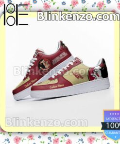 Florida State Seminoles Mascot Logo NCAA Nike Air Force Sneakers b