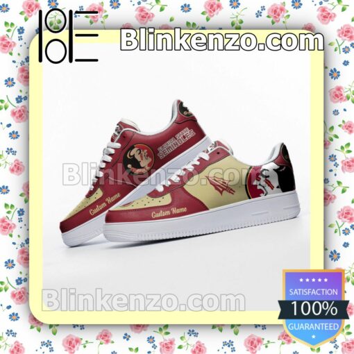 Florida State Seminoles Mascot Logo NCAA Nike Air Force Sneakers b