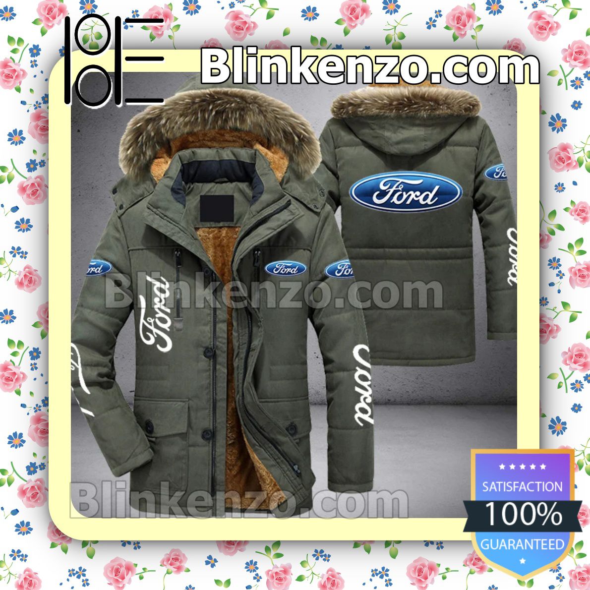 Check out Ford Motor Company Men Puffer Jacket