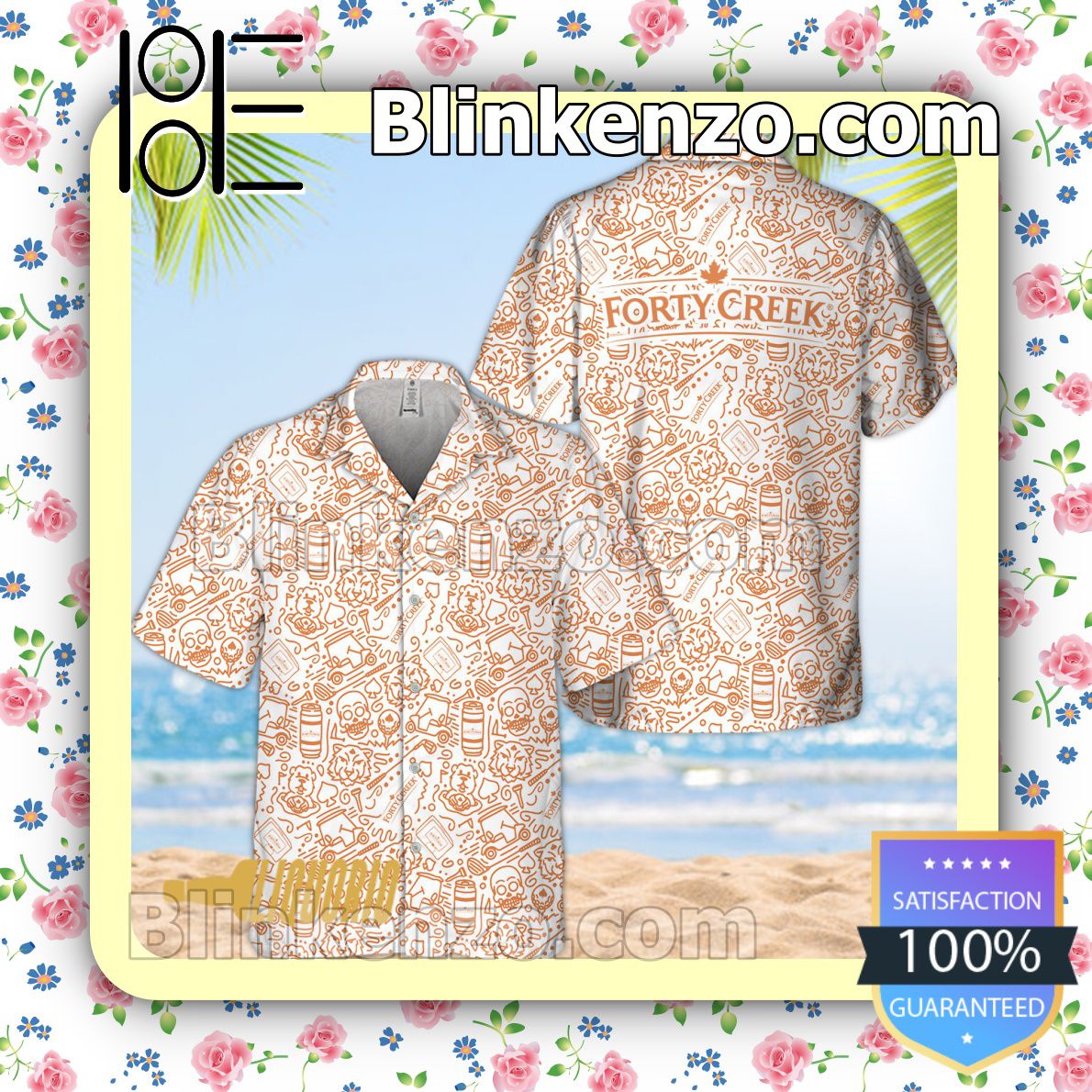 Top Selling Forty Creek Doodle Art Beach Shirts