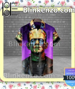 Frankenstein Monster Halloween Short Sleeve Shirts a