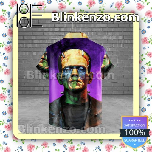 Frankenstein Monster Halloween Short Sleeve Shirts b