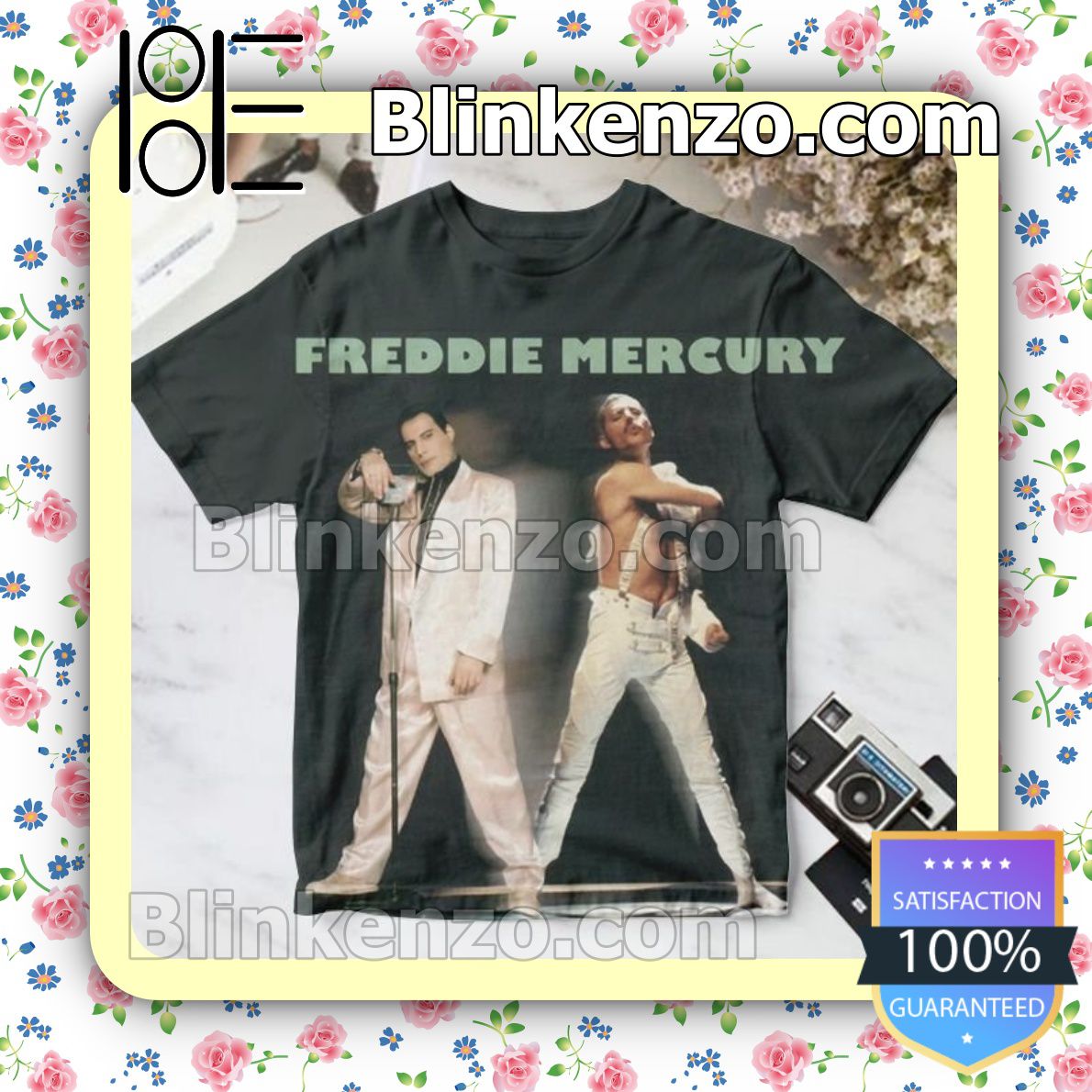 Funny Tee Freddie Mercury Remixes Album Cover Custom Shirt