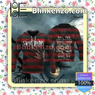 Freddy Krueger Hooded Sweatshirt, Long Pants a