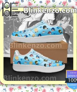 Free Iwatobi Swim Club Chibi Anime Nike Air Force Sneakers