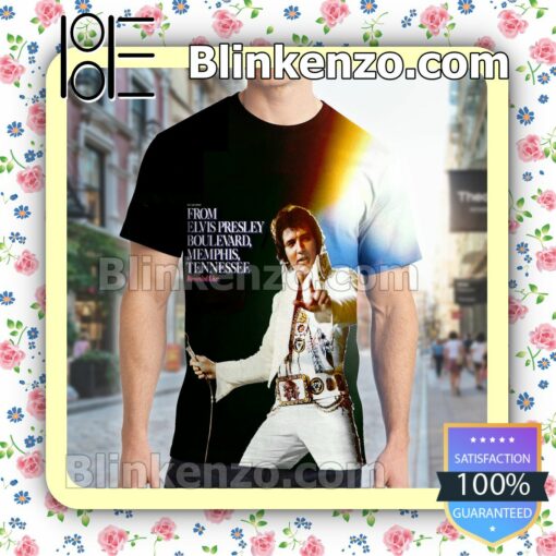 From Elvis Presley Boulevard, Memphis, Tennessee Album Cover Custom Shirt
