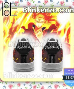 Fuegoleon Vermillion Crimson Lion Knight Black Clover Anime Nike Air Force Sneakers b